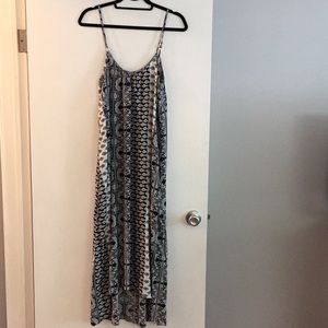 En Creme B&W Paisley Maxi Dress Size M